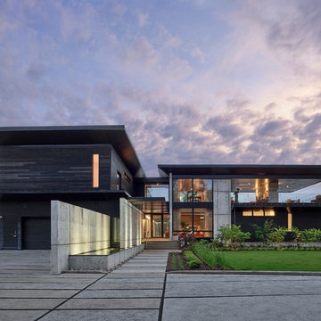 75 Modern Black Exterior Home Ideas You'Ll Love - May, 2023 | Houzz