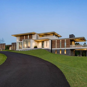Walker Road Great Falls, Virginia modern home exterior design