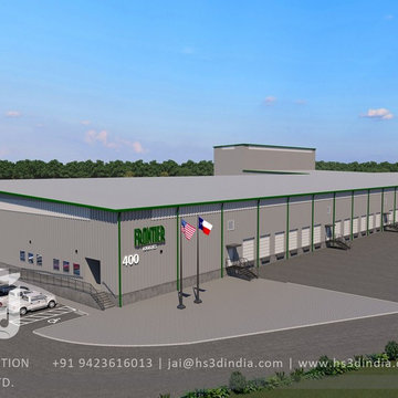 Warehouse Exterior Design Decor Modern, Cost Effective 3d Rendering