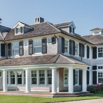 Warm Welcome - Shingle Exterior & Landscape - Cape Cod, MA Custom Home