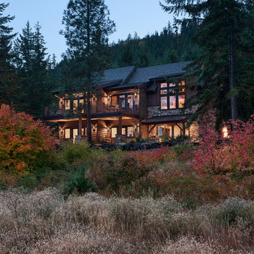 Washington Mountain Retreat, Timber Frame Home - Cle Elem Residence