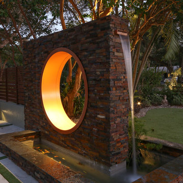 Water Feature at Night