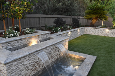 Water feature replaces unused pool