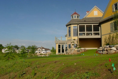 Foto della facciata di una casa american style