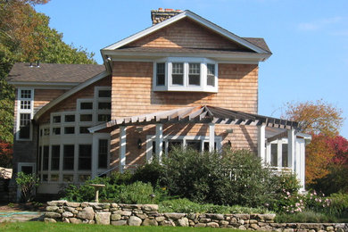 Example of a classic exterior home design in Providence