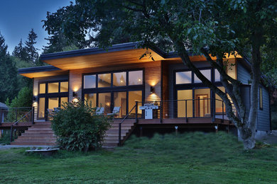 Example of a trendy exterior home design in Seattle