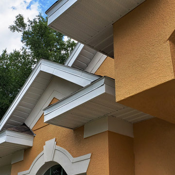 White Aluminum Vented Soffit and Fascia