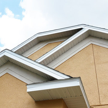 White Aluminum Vented Soffit and Fascia