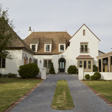 White Brick French Inspired Home in Jacksonville