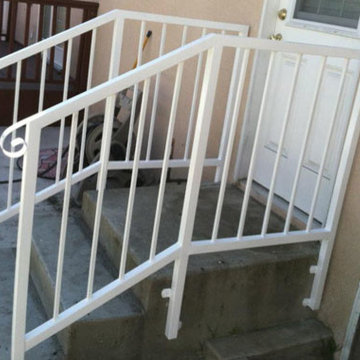 White Coated Small Handrails
