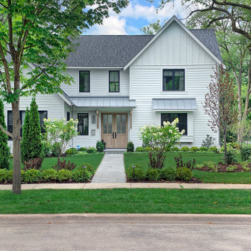 White Contemporary Farm House