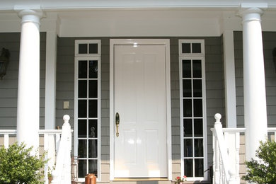 White Front Door Repainted