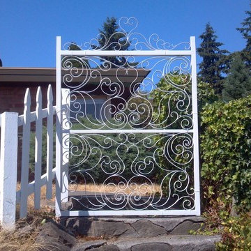 White Garden Gate