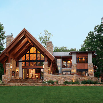 Amazing Mountain Home View: Custom Iron Doors & Windows