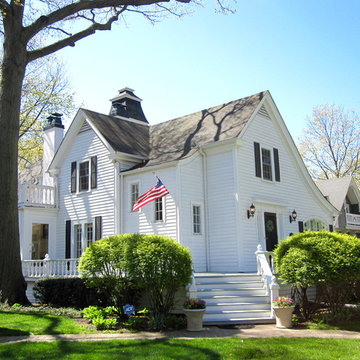 Wilmette, IL Colonial Traditional Style House Exterior Remodel