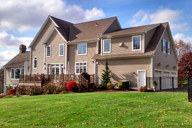 Example of an exterior home design in Bridgeport