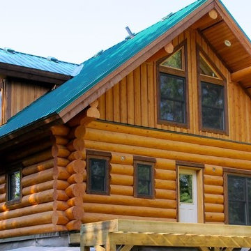 Windows in Log Home