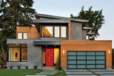 This is an example of a contemporary house exterior in Toronto.