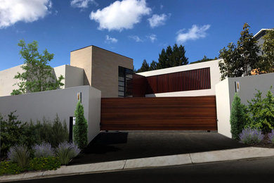 Свежая идея для дизайна: дом среднего размера в современном стиле - отличное фото интерьера