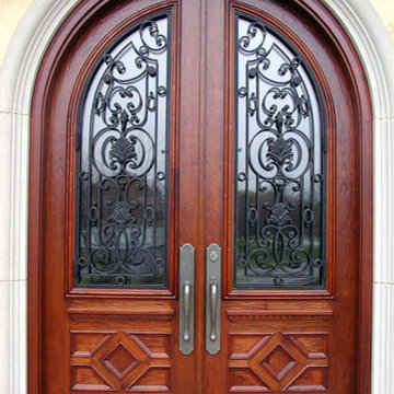 WOOD + WROUGHT IRON