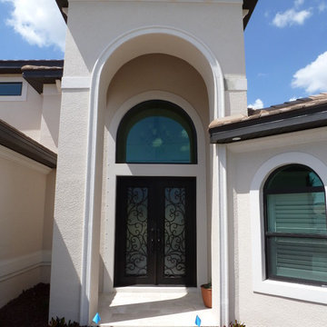 Wrought Iron Double Entrance Doors