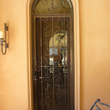 Wrought iron screen door