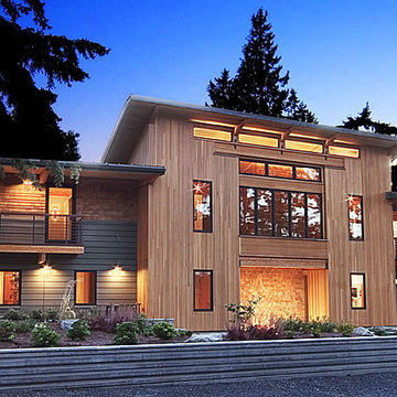 Yarrow Point - Northwest Modern Exterior with Cedar Siding