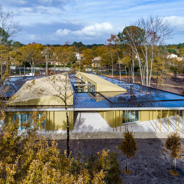 Centre culturel le Pian Médoc : mix photos drone et photos sol