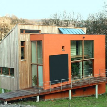 Exemple de maison passive réalisée par la société Villas & Bois en Belgique