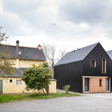Maison bois double pente à La Forest-Landerneau
