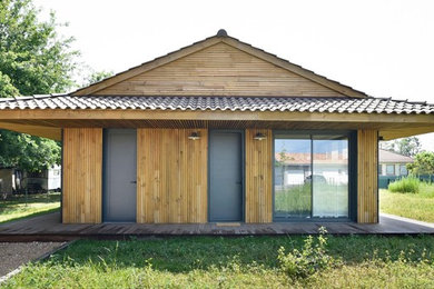 Aménagement d'une façade de maison.