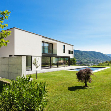 Maisons contemporaines en béton préfabriqué par Byzance Design