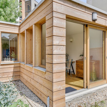 Réhabilitation d'une extension de maison en bois
