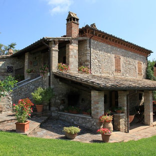 Ispirazione per la facciata di una casa country