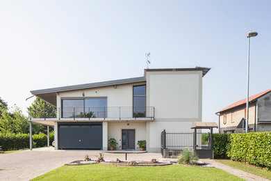Esempio della facciata di una casa moderna