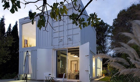 Architecture : Une maison transportable construite avec des containers
