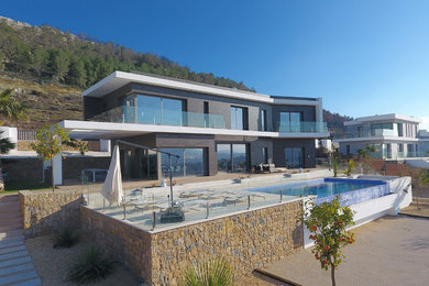 Design ideas for a modern house exterior in Alicante-Costa Blanca.