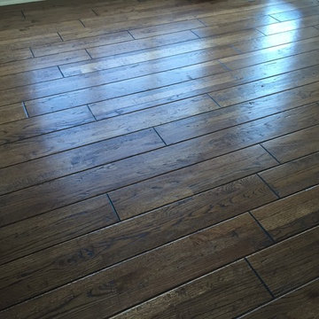 2&1/4 in existing floor turned into 6&3/4 in wide plank!