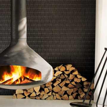 8 Tips for Breaking Up a Large Wall with a Linear Fireplace