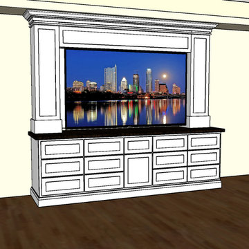80" Tv Cabinetry- design