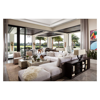 9480 Bent Grass Court Modern Family Room Miami by Lesly Maxwell