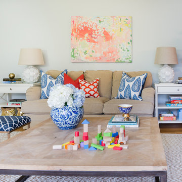 A Colorful Room for a Young Family