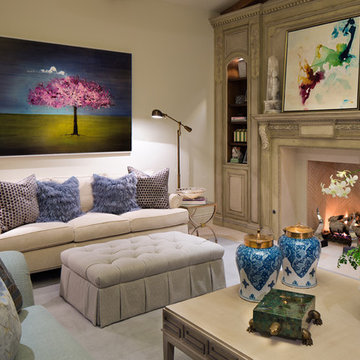 A Luxury but Livable Family Room in Rancho Santa Fe