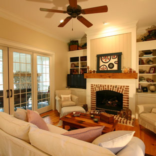 Brick Fireplace Tv Stand