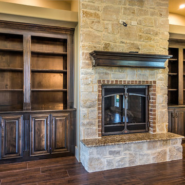 Abby Gail Fireplace and Built- in Book shelves and storage