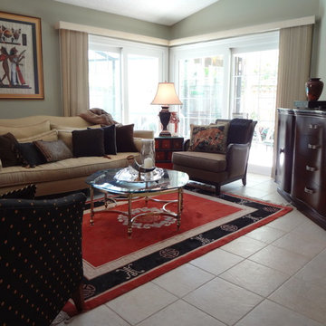 AFTER - FAMILY ROOM Doyle Residence Blending of Two Hearts