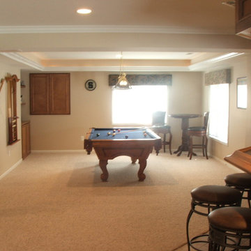 After photo of the pool table area.