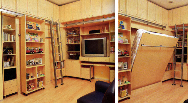 Modern Family Room by Alla Kazovsky Architect