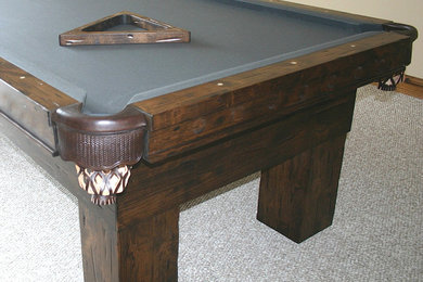 Inspiration for a craftsman game room remodel in Other