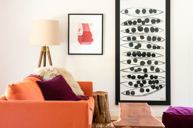 Example of a trendy family room design in San Francisco